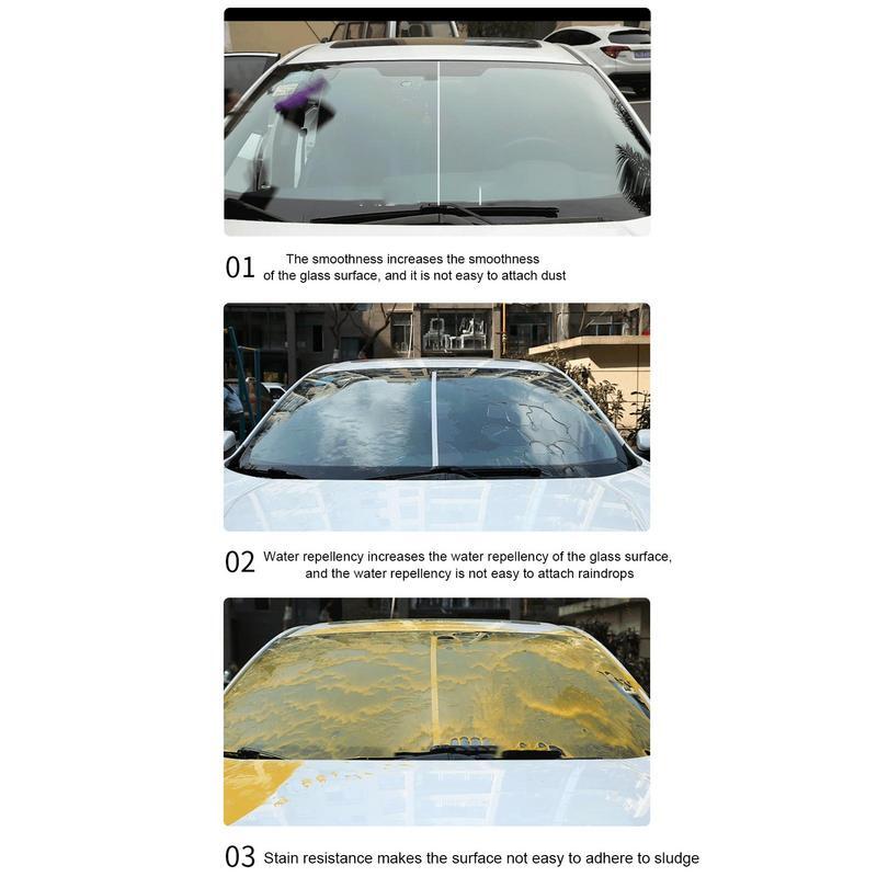 سيارة طلاء السائل 100 مللي غير نافذ للمطر الزجاج الأمامي سيارة السائل المحمولة العالمي لإزالة النفط فيلم مانع للمطر وكيل ل