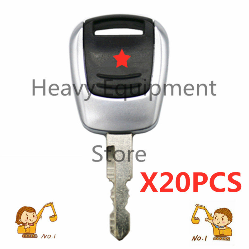 20 Buah Kunci Kontak untuk Alat Berat Hyundai Ekskavator-Gaya Baru 21Q4-00090 Kunci R-9 Peralatan Seri 9