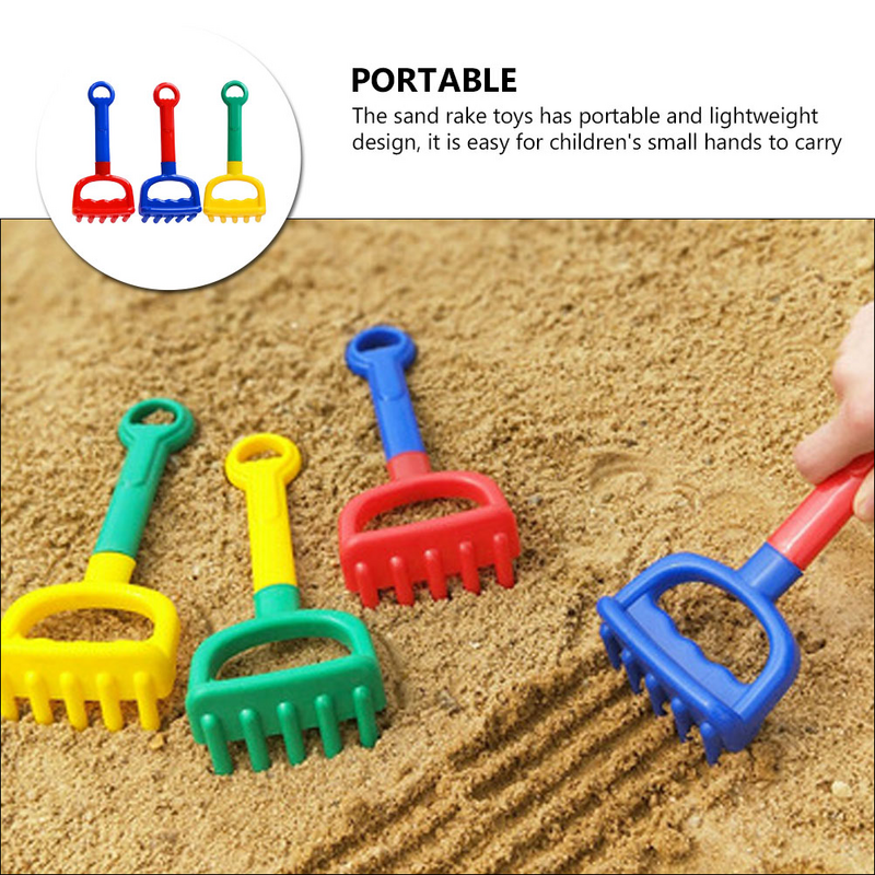 Set di giocattoli divertenti con rastrello da spiaggia per bambini 3 pezzi per bambini 1-3 Pp regalo perfetto