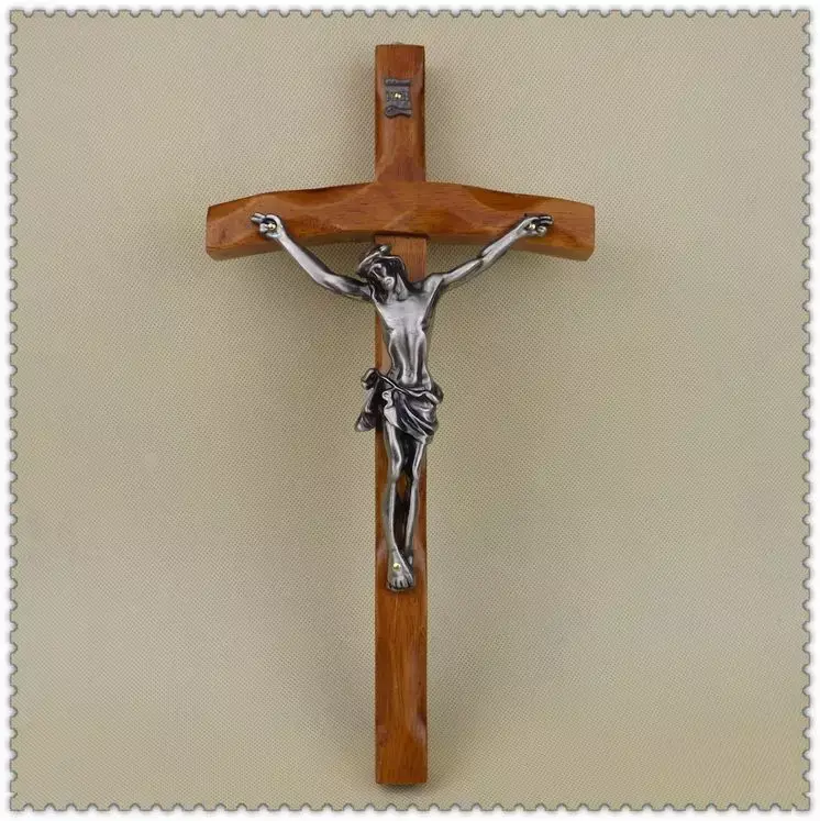 คริสเตียนคริสเตียนกิจกรรม Cross Crucifix 30*16ซม.Relics ประณีตสัก Rood พระเยซูครอสรูป Jesu Lamb Of God ตัวเลข