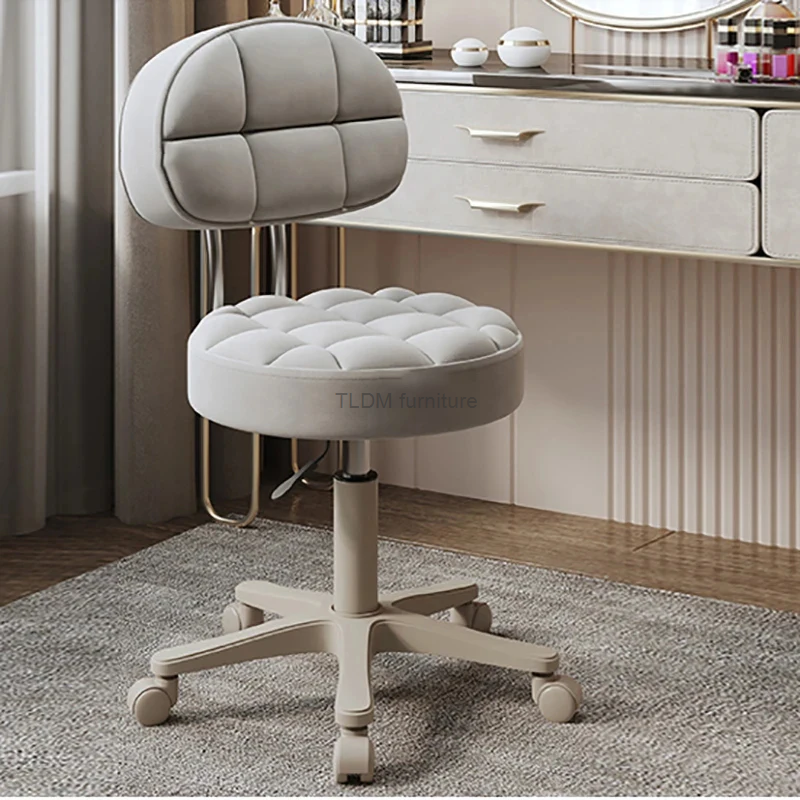 Стул для салона красоты, со специальным подъемником, вращающийся стул для парикмахерской, круглый стул, Скандинавская мебель для салона, домашний стул для макияжа Z