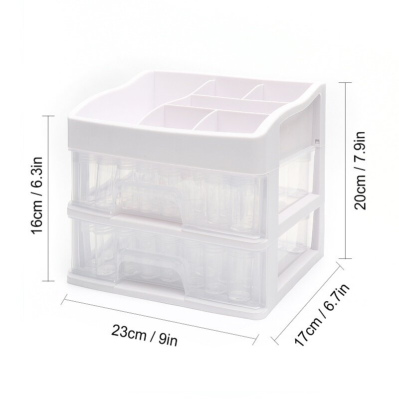 2022 New Arrival diamond painting tool accessories 3 layers storage box including 96 bottles