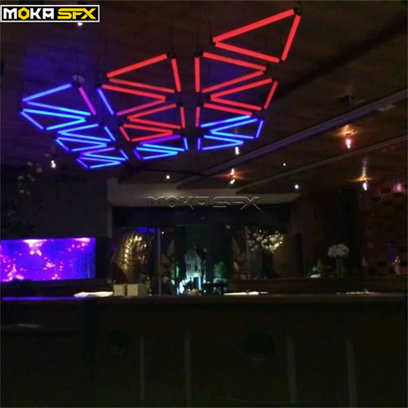 MOKA SFX 10pcs/Lot LED Lifting Tube Stage Light DMX Control Up Down 3D Bar Light Lift for Nighclub Winch Machine Stage Effect