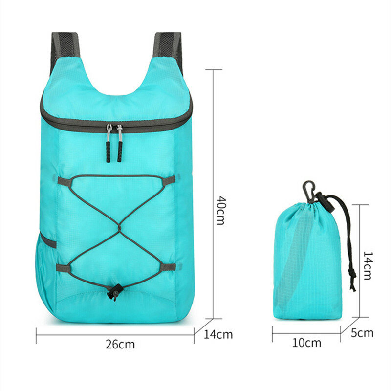 Torba składana ultralekka torba do przechowywania torba na plażę wędrówek z ograniczeniem obciążenia plecak sportowy podróżna na zewnątrz