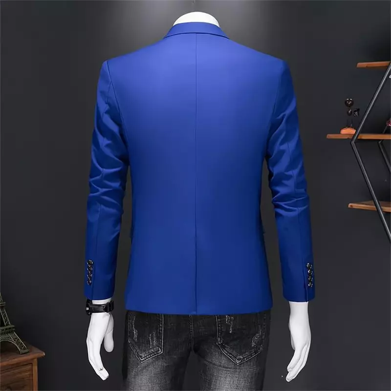 Boutique Mode einfarbig High-End-Marke lässig Business Herren Blazer Bräutigam Brautkleid Blazer für Männer Anzug Tops Jacke Mantel