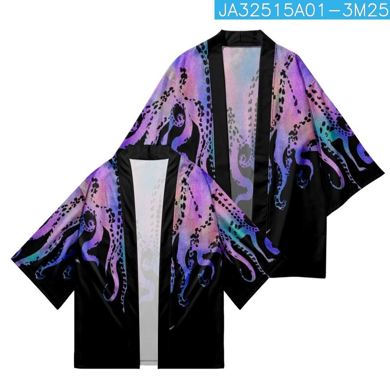 Männer Frauen 3D Print Kimonos Japanischen Kleidung Strickjacke Cosplay Herren Yukata Weibliche Sommer Casual Strand Hemd Bluse