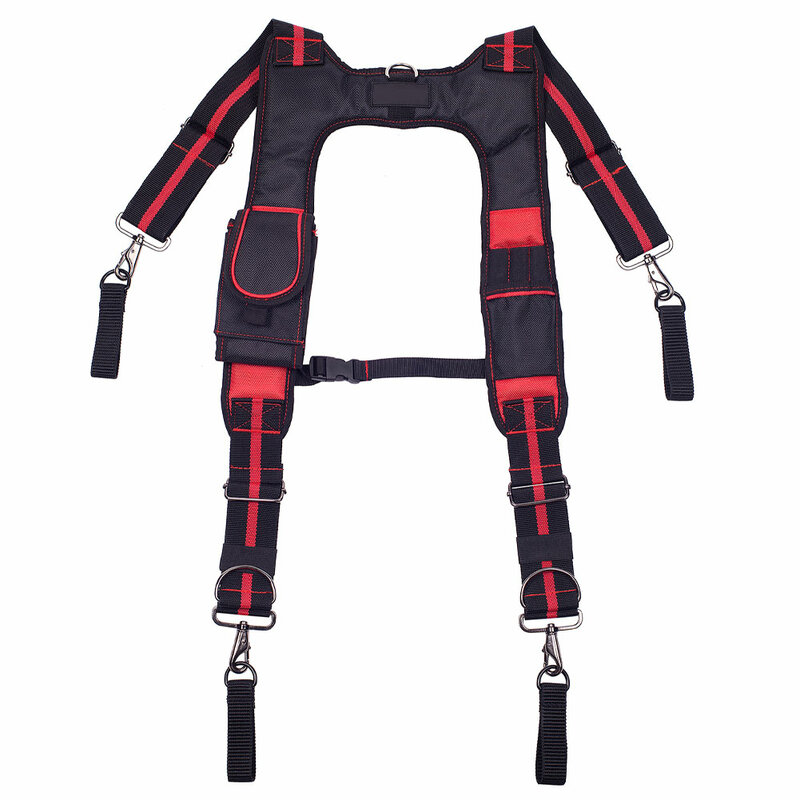 Bretelle per cintura per attrezzi bretelle per uomo multifunzione bretelle per elettricista sospese regolabili a forma di H classiche cintura per attrezzi