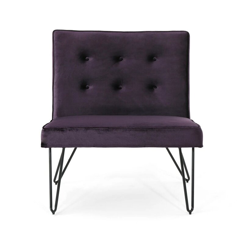 Sedia moderna senza braccioli-Design elegante ed elegante per spazi abitativi contemporanei-comoda opzione di seduta con supporto ergonomico