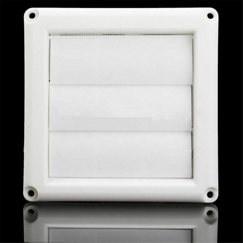 Rejilla de ventilación de 4 pulgadas, cubierta de plástico para pared, conducto de calefacción, ventilación de refrigeración con 3 solapas