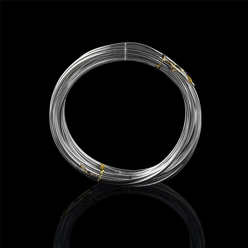 Filo di alluminio 1mm 1.5mm 2mm colore argento flessibile flessibile filo metallico artigianale per gioielli che fanno perline floreali 10m/20m