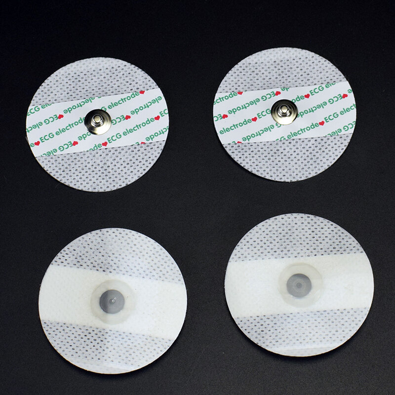 50Pcs Ecg Elektroden Medische Disposable Elektrode Patch Ekg Accessoires Niet-geweven Ecg Elektroden