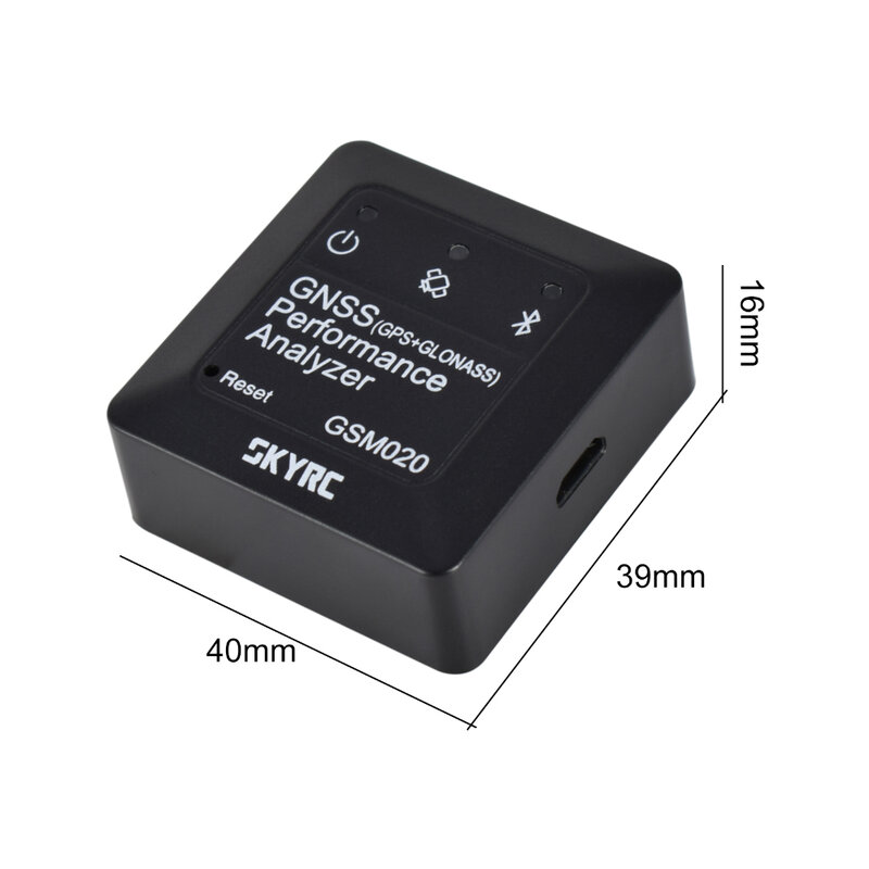 SKYRC-Analizador de rendimiento GSM020 GNSS, medidor de velocidad con Bluetooth GPS para coche teledirigido y aplicación, helicóptero, Dron FPV