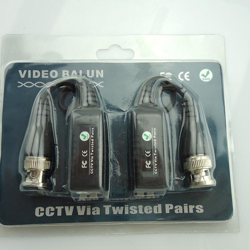 Paare verbessert Twisted BNC CCTV Video Balun passive Audio-Kamera Transceiver Utp Balun BNC Mail an Cat5 CCTV-Kabel Q1