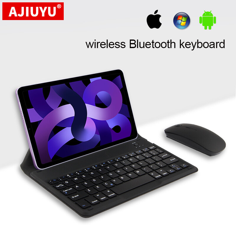 Keyboard Bluetooth Nirkabel Dapat Diisi Ulang Universal untuk iPad Air 4 5 10.9 "Air4 Air5 2022 2020 Air3 10.5" Air2 1 9.7 "Tablet
