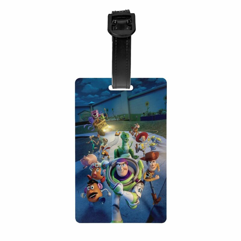 Custom Cartoon Toy Story Luggage Tags for Suitcases Cute Baggage Tags Privacy Cover ID Label
