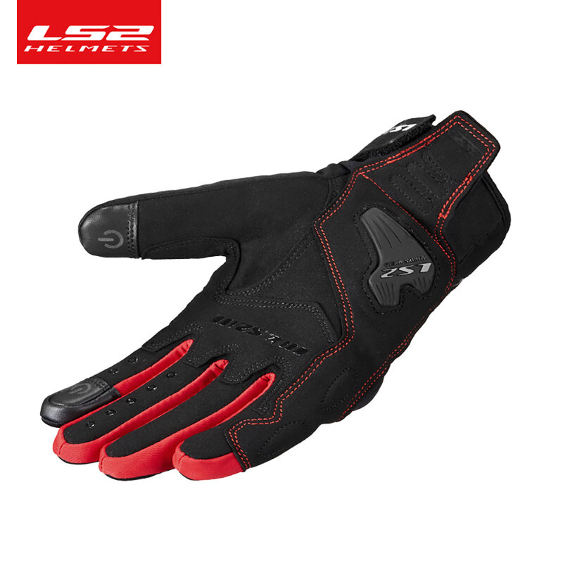 Ls2 Originele Motorhandschoenen Winter Winddicht Warm Slijtvast Full Finger Motorcross Handschoenen Motorfiets Accessoires