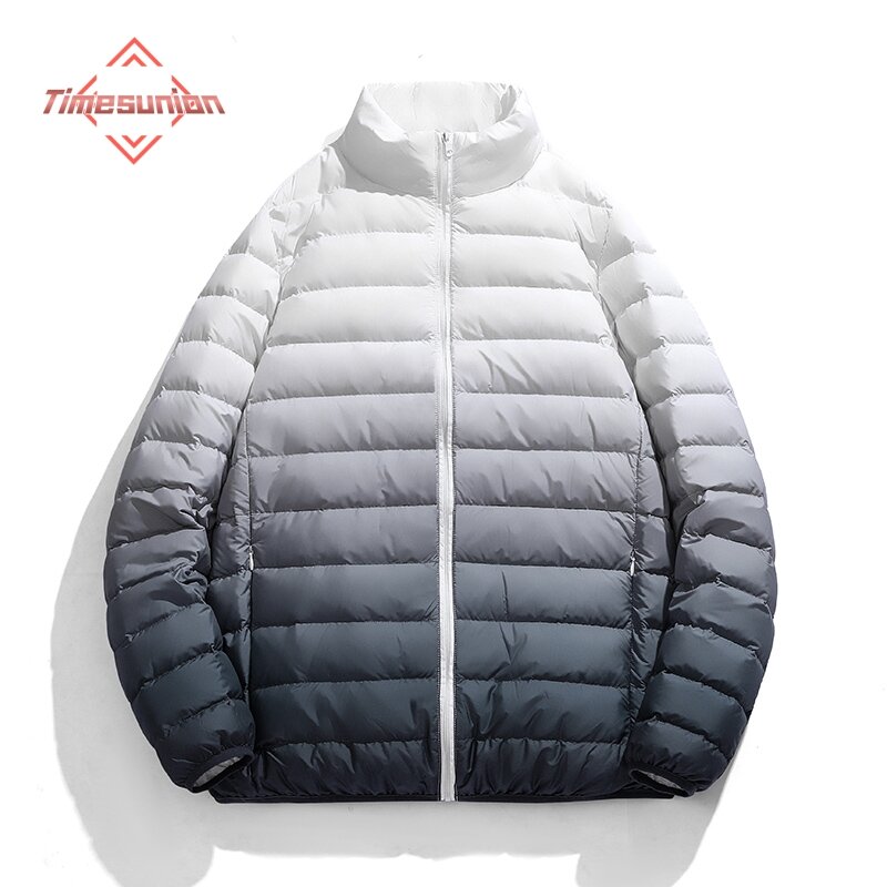 90% White Duck Down Lightweight Down Jacket With Solid Standing Collar Casual and Versatile Warm Down Jacket for Men and Wome