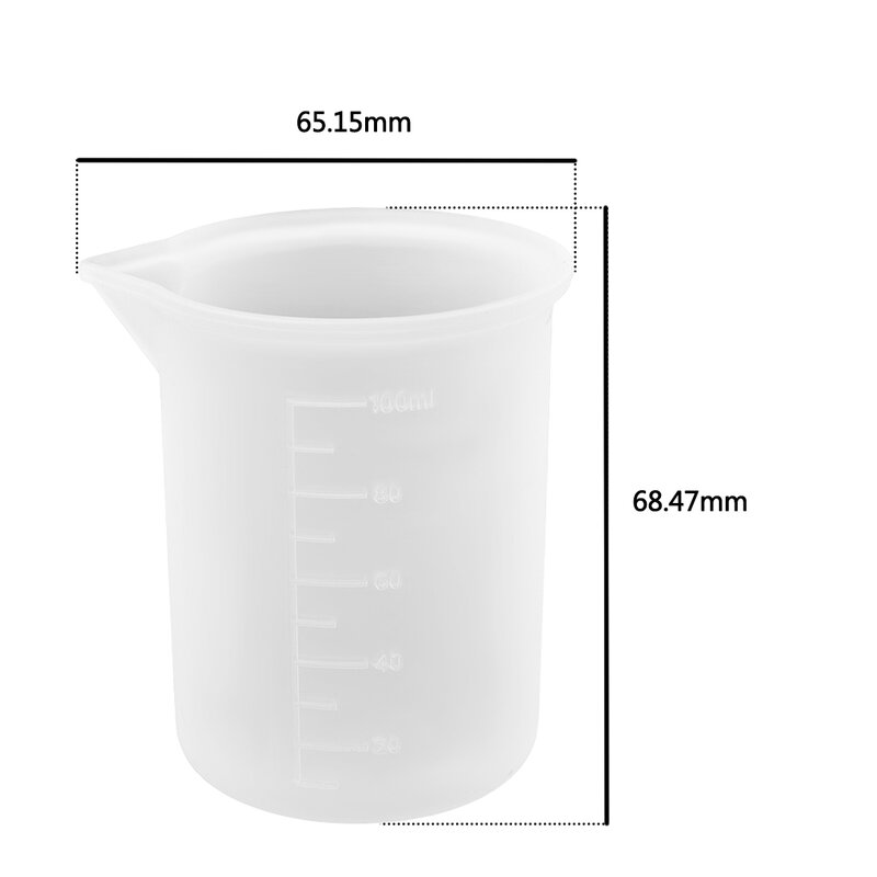10-300Ml ซิลิโคนวัดถ้วยโปร่งใสกับอาหาร-เกรดแยกถ้วยเค้กแบบ DIY อีพ็อกซี่เรซิ่นเครื่องประดับทำเครื่องมือ