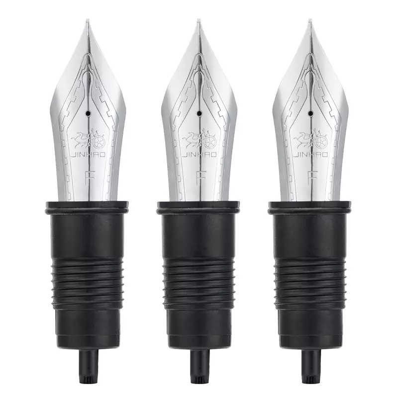 3 PCS Jinhao X159 / 9019 Fountain Pen Nib #8 Replaced Nib Golden / Silver Extra Fine, Fine, Medium Nib Size