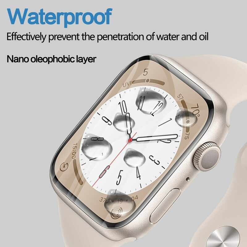 Protector de pantalla transparente, película protectora de hidrogel para Apple Watch 8, 7, SE, 5, 4, 6, 9, serie IWatch, 45MM, 41MM, 44MM, 40MM, 42MM, 38MM