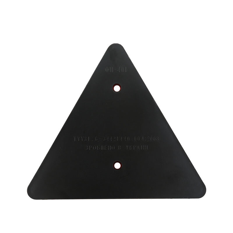KOOJN 4PCS Semi Trailer Central Collection Rear Reflective Triangular Reflector Perforated Plastic Triangular Warning Sign