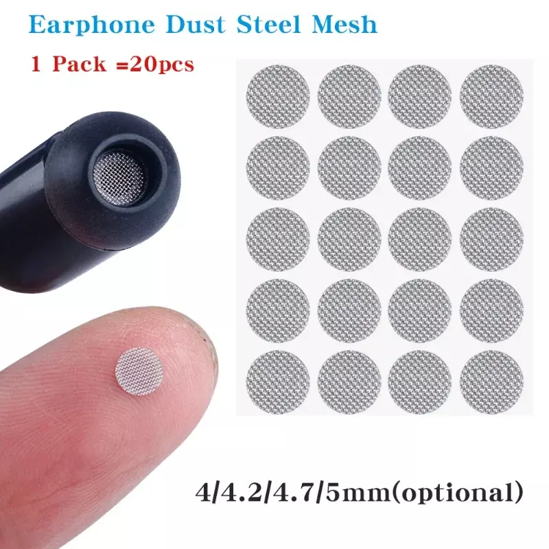 Earphone Dustproof Network Anti Dust Protector Mesh 4mm 4.2mm 4.7mm 5mm Self-Adhesive DIY Filter In-ear Headphones Accessories