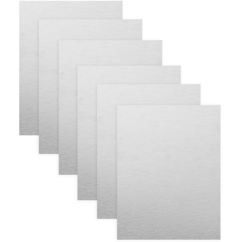 6 Pcs The Notebook Sublimation Blank Aluminum Sheet Wall Plague Notebooks Simulation Metal Board Plate