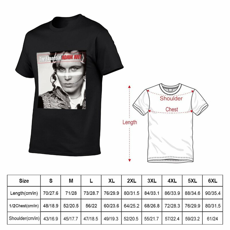 T-shirt de formiga Adam essencial masculino, Tops alfandegários, Roupa kawaii, Gráfica, Roupa