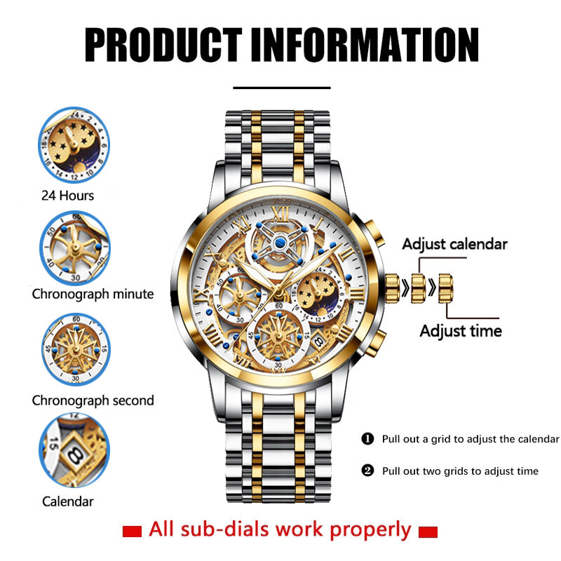LIGE-밀리터리 비즈니스 남성 시계, 최고 럭셔리 브랜드 쿼츠 시계, 남성 스테인레스 스틸 방수 손목 시계, 남성 시계