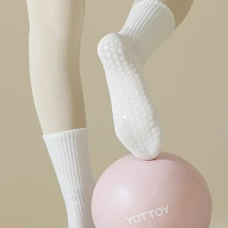 LO calzini da Yoga di alta qualità antiscivolo calzini da balletto Pilates con smorzamento ad asciugatura rapida buona presa per calzini da Fitness in cotone da donna