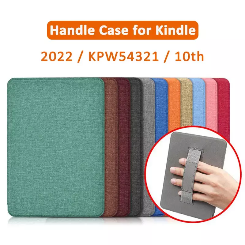 Funda magnética con correa de mano para Kindle, carcasa protectora para Kindle 2022 Paperwhite 5, 4, 3, 2021, 8, 10, 11. ª generación, 6, 6,8 pulgadas