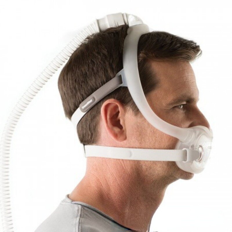 얼굴 전체 호흡기 마스크 CPAP 드림웨어, 초경량 코골이 방지 입 코 마스크, 자동 수면 무호흡증 비강 베개 수면 보조기