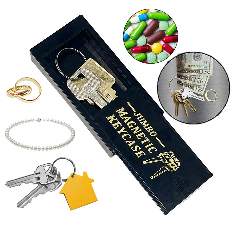 Sight Secret Key Safe Box Storage Secret Compartment Key Holder Box Outdoor Stash dengan Magnet Pill Money Tersembunyi Secret Box