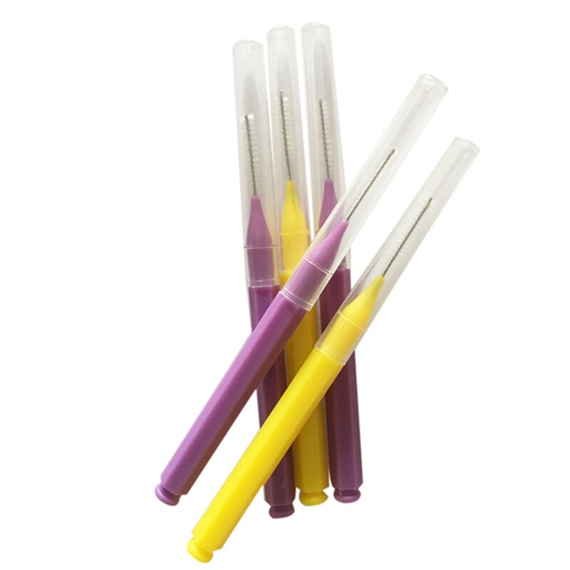 Soft Interdental Brush Toothpick, Tooth Floss para Higiene Oral, Cuidados de limpeza saudáveis dos dentes, 8pcs por conjunto