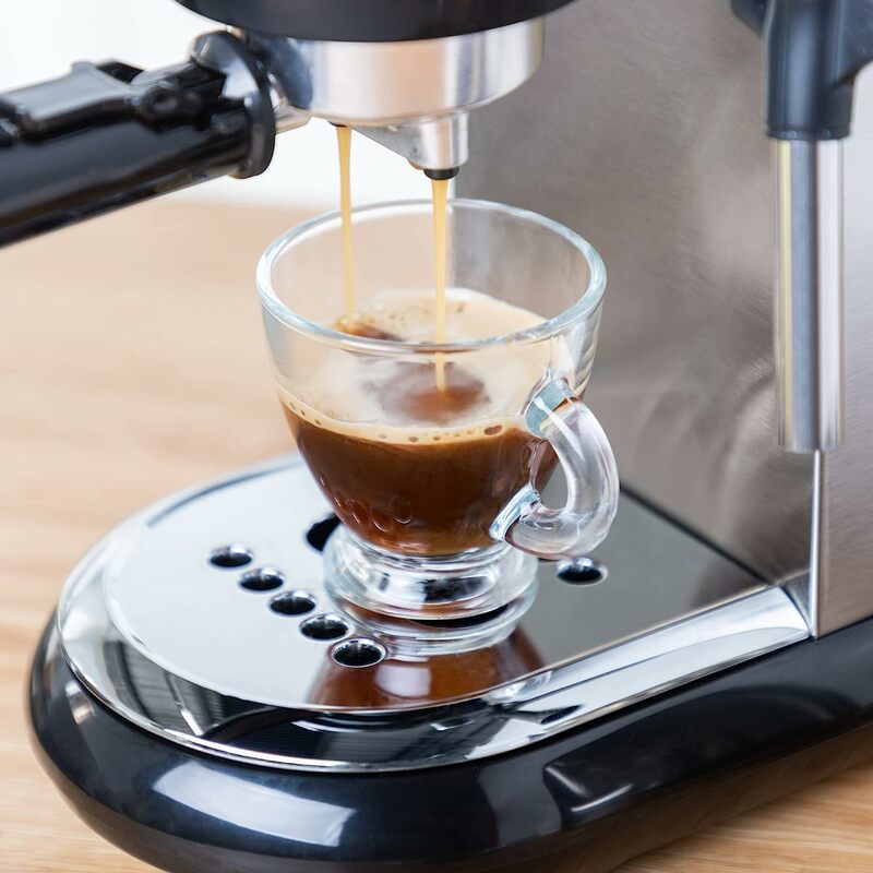 Mesin kopi/Latte/cappucino, mesin kopi Espresso 2 filter baja tahan karat