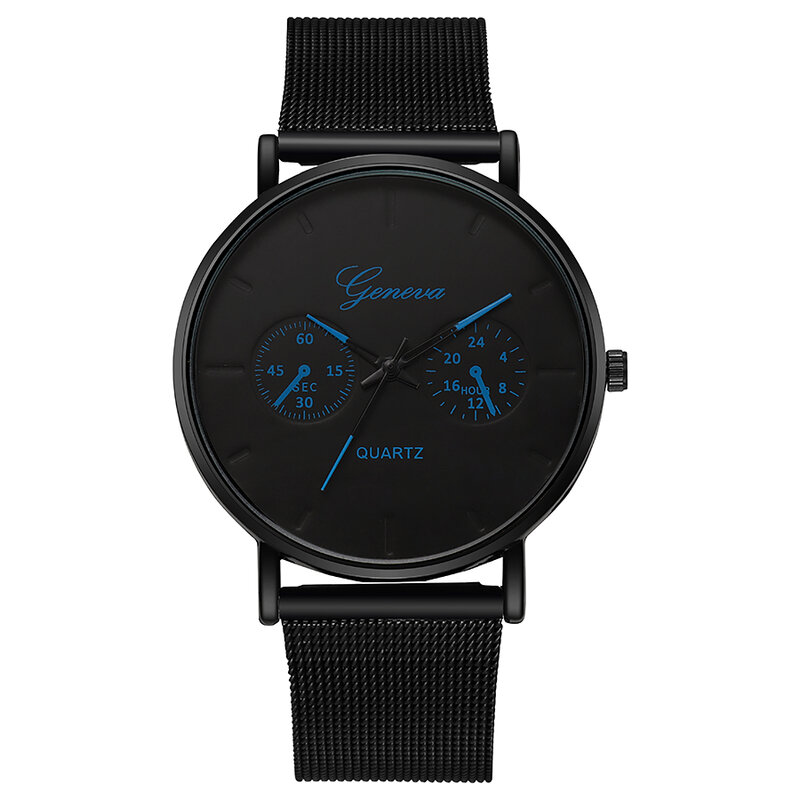 High-end foreign trade true net with men's watch quartz luminous large dial watch wholesale