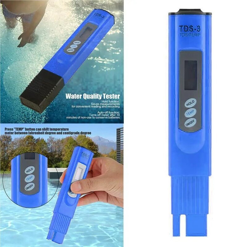 LCD Tap Water Quality Tester Purity Meter Pens Lightweight Test Filters