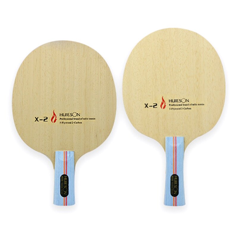 Huieson raket tenis meja karbon hibrida, 7 lapis Bet raket Ping Pong ringan untuk latihan tenis meja