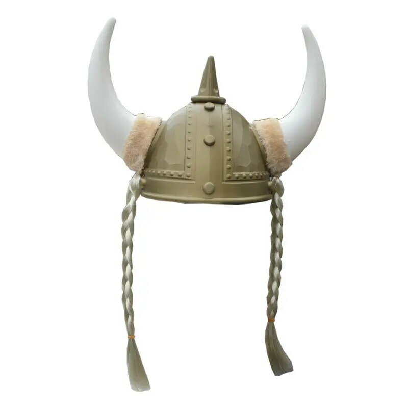 Topi Bullhorn topi Viking bajak laut topi ksatria Romawi kuno topi Samurai helm prajurit liburan Cosplay pesta Prom properti performa