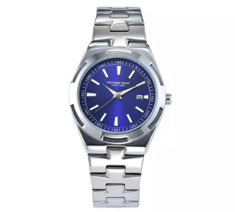 Multifuncional relógio de quartzo de aço inoxidável, moda clássica, negócios, esportes, marca de luxo, ponto universo, azul, novo