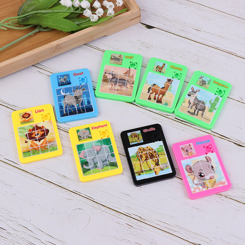 Early Educational Toy Developing Jigsaw Digital Number 1-16 Animal Cartoon Puzzle Game Toys