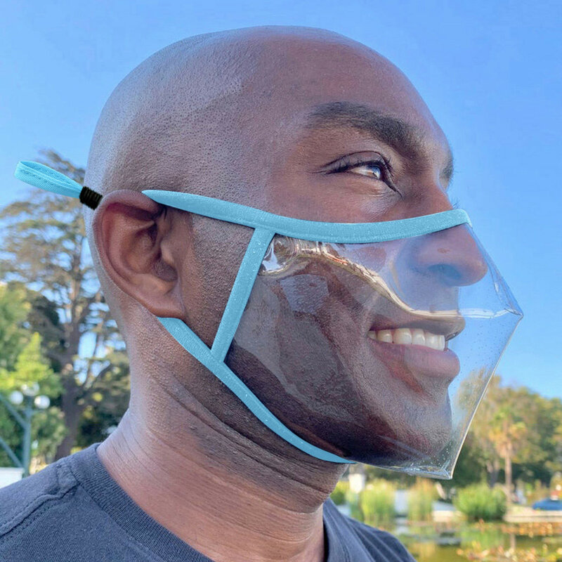 Fashionable Transparent Adult Mask With Clear Window Visible Expression For The Deaf And Hard Of Hearing Waterproof Comfort Mask