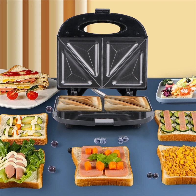 Continental Home-Machine à sandwich chauffante double face, grille-pain multifonction, gaufrier, petit-déjeuner