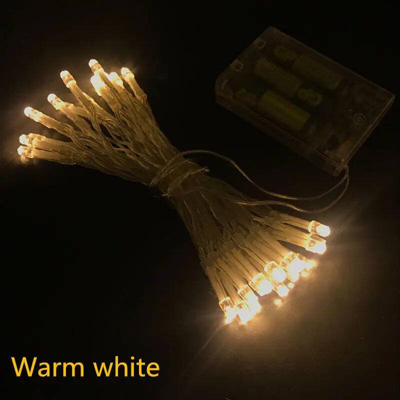 2M 4M 10M LED String Lights 3*AA Battery Operated Waterproof Fairy LED Christmas Lights For Holiday Party Wedding Decoration