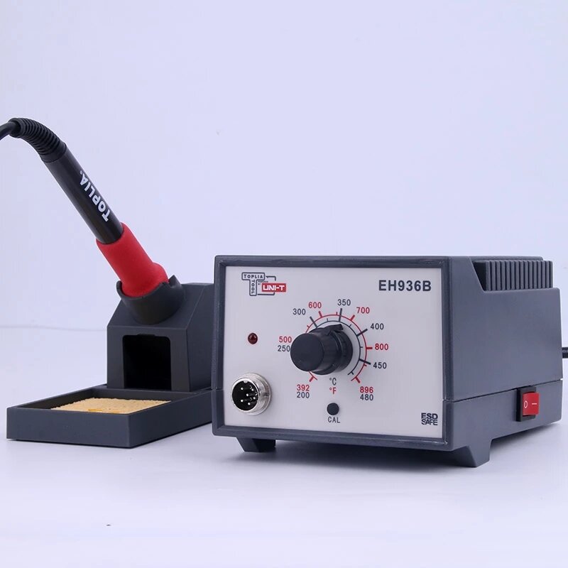 TOPLIA-soldador eléctrico EH969 con pantalla Digital inteligente, estación de soldadura con Control de temperatura, 60W, con fuente de alimentación