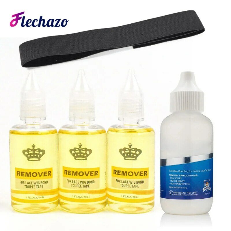 New Wig Wearing Tools Quality Wig Glue and Glue Remover and Elastic Headband For Wigs Hairpieces Toupee Systems