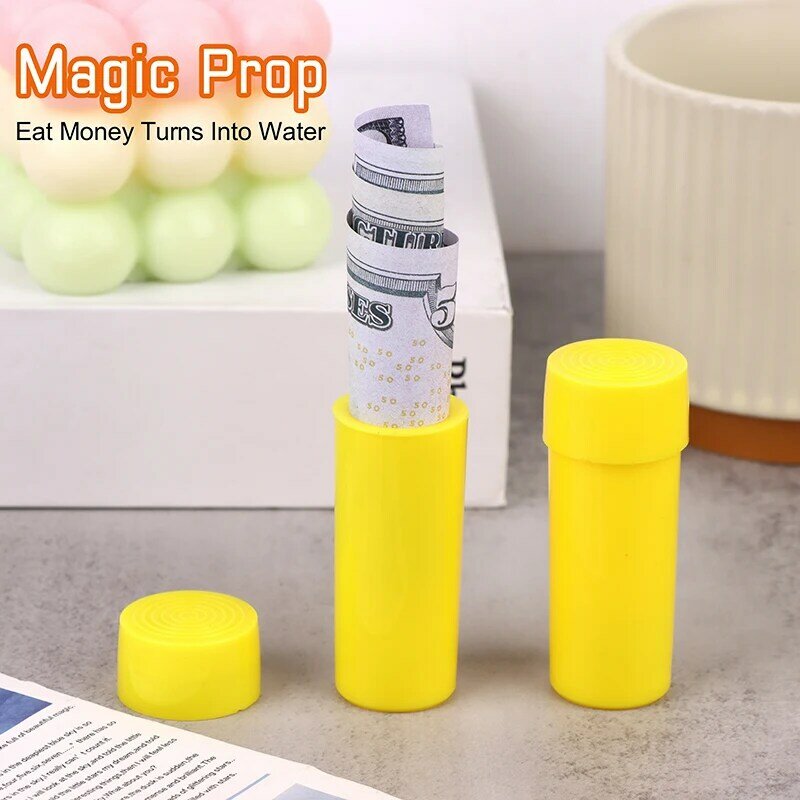 1pc Eat Money Bottle Money Turns Into Water Magic Tricks See Wealth Water Close Shot Magic Props Gimmick Prop Tricky Magic Toys