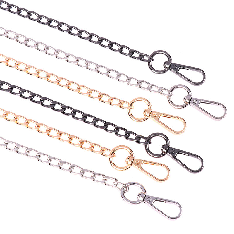 Metal Aluminum Replacement Bag Chain 60/100cm Women Shoulder strap for bags replace Crossbody chain Bag Accessories