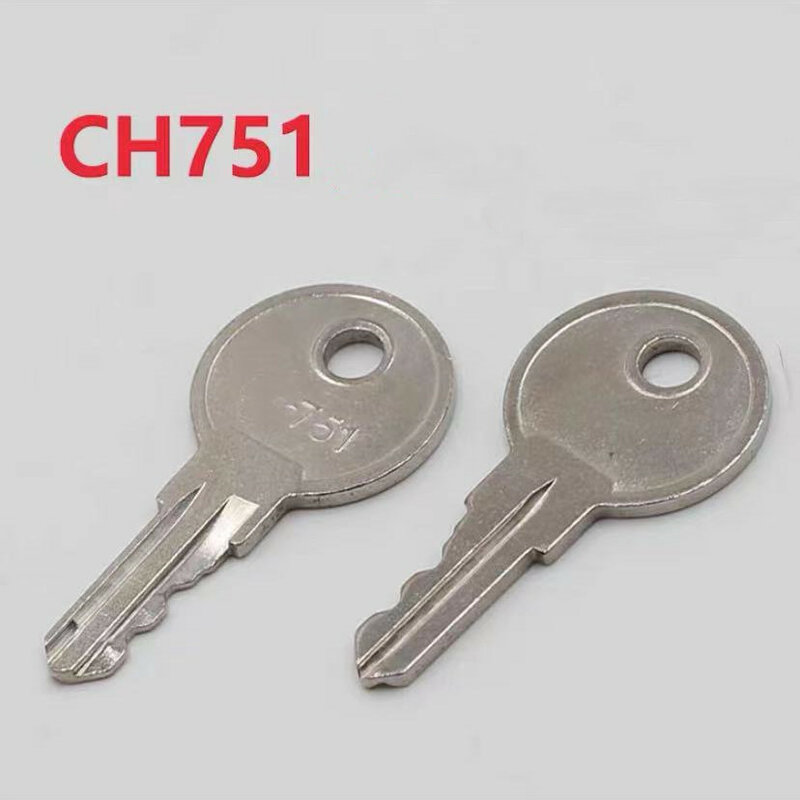 Keychannel-llave Universal de cobre CH751 de 2 piezas, llave de 751CH para cerradura de ascensor, Control de gabinete, habitación, coche, manijas en T, puertas de almacenamiento RV