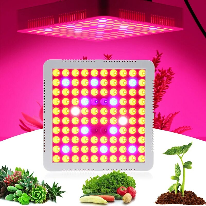 Luminous LED Plant Lamp com ventilador duplo, Phytolamp, cresce a luz, espectro completo, AC 85-265V, 75W, SMD3030, 1000W, UE, EUA, Reino Unido, AU Plug
